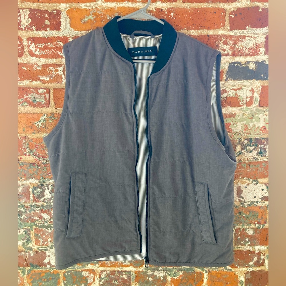 Zara Men’s Grey Vest - Size XL